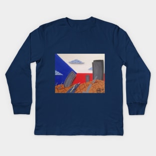 Czech Republic Kids Long Sleeve T-Shirt